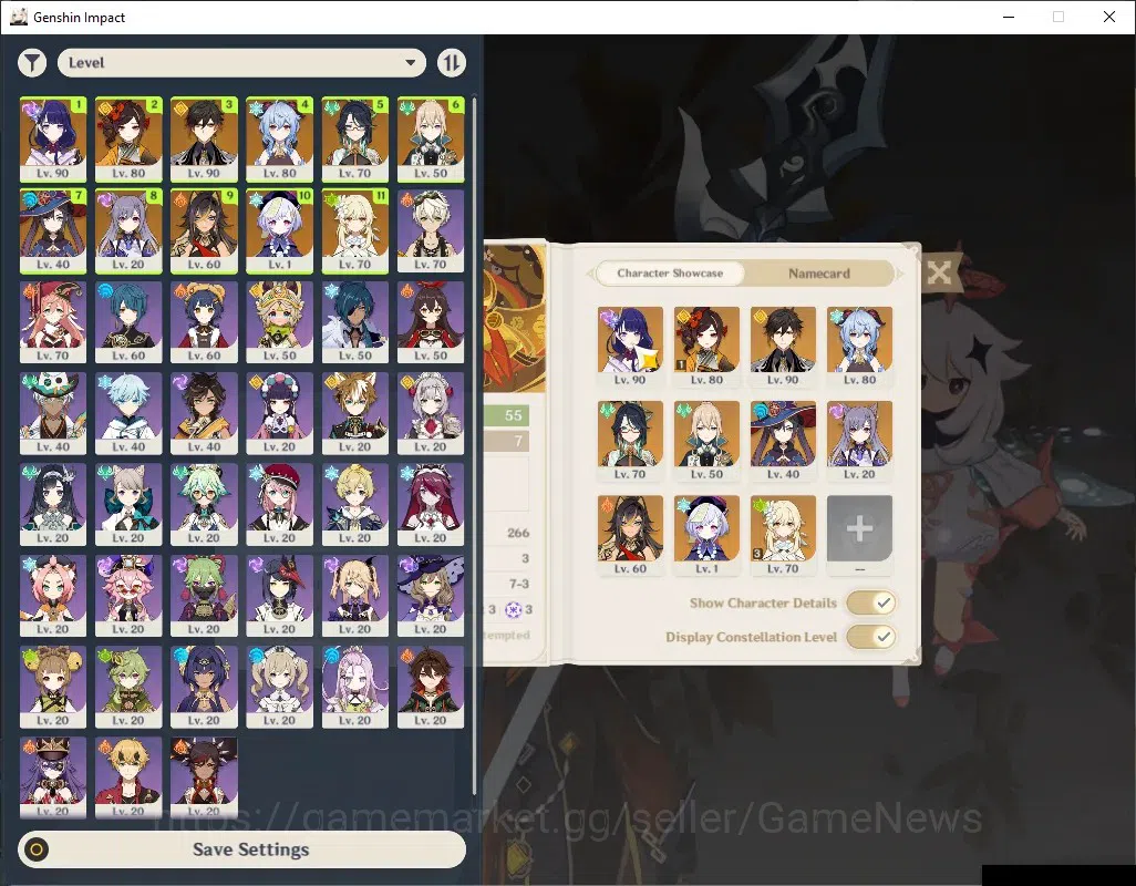 Genshin Impact Accounts ASIA|AR 55|5 Limited +3 (Standart 5*Weapon),Chiori image 2
