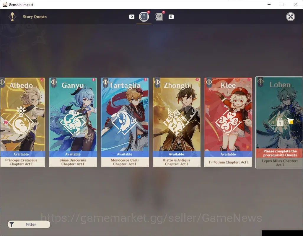 Genshin Impact Accounts ASIA|AR 55|5 Limited +3 (Standart 5*Weapon),Chiori image 20