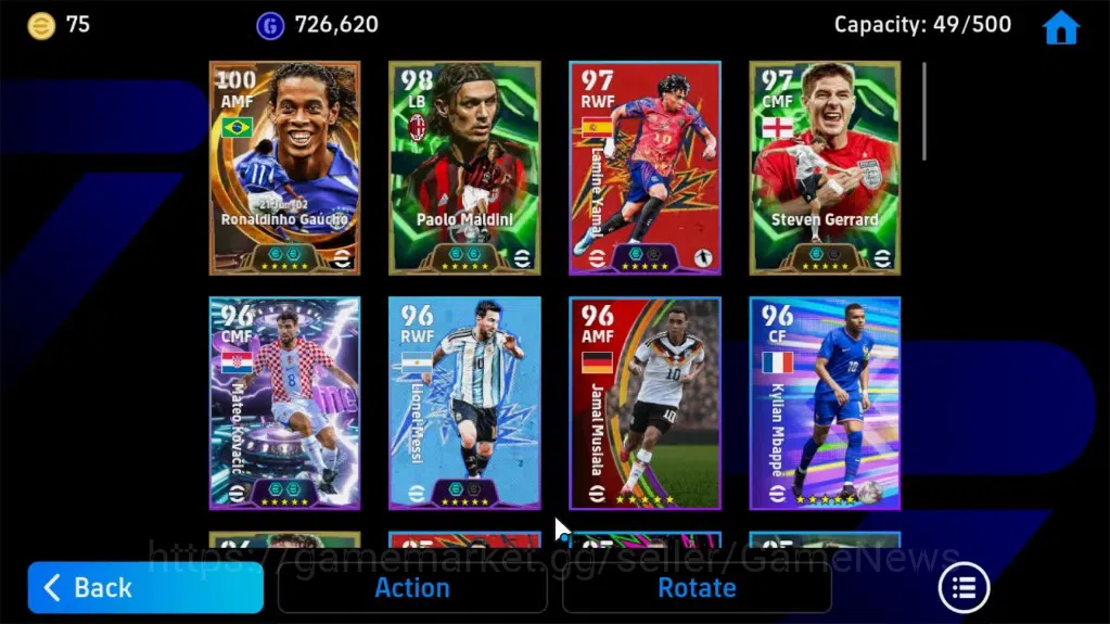 eFootball Accounts Legends & Iconic Players Android|BigTime Ronaldinho G,Epic Paolo Maldini,Gerrard,Andriy S,ShowTime TFFC26 4