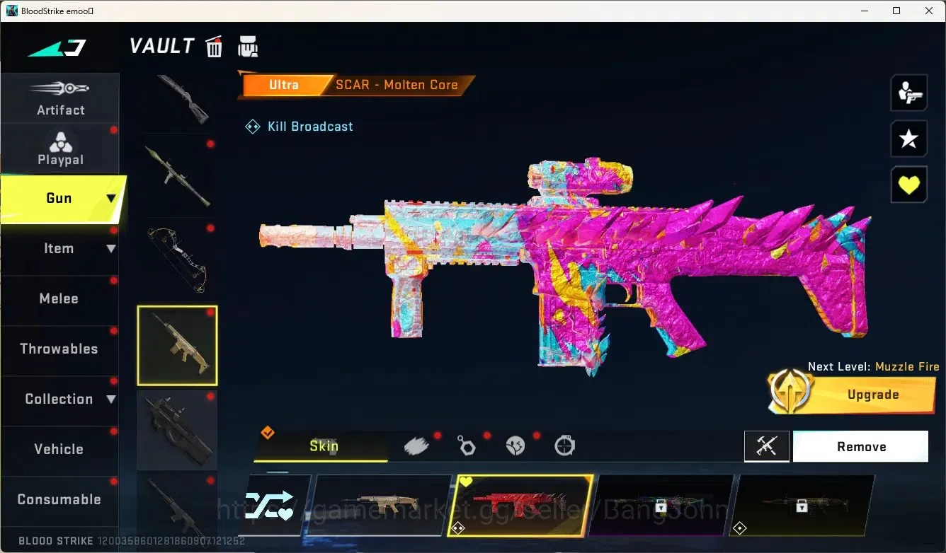 Blood Strike Accounts Collab Skin ASIA |4 Collab Gun [AOT&7DS]|3 Limited Gun|5 Ultra Gun|Limited Butterfly Knife|1 12