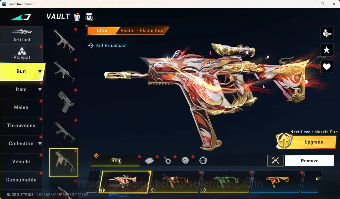 Blood Strike Accounts Collab Skin ASIA |4 Collab Gun [AOT&7DS]|3 Limited Gun|5 Ultra Gun|Limited Butterfly Knife|1 9