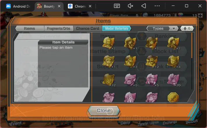 One Piece Bounty Rush Accounts Others GLOBAL|EX 1 |PR 5|T5E St.Nusjuro,etc|Log Bandai|Check SS|OPBR206 9