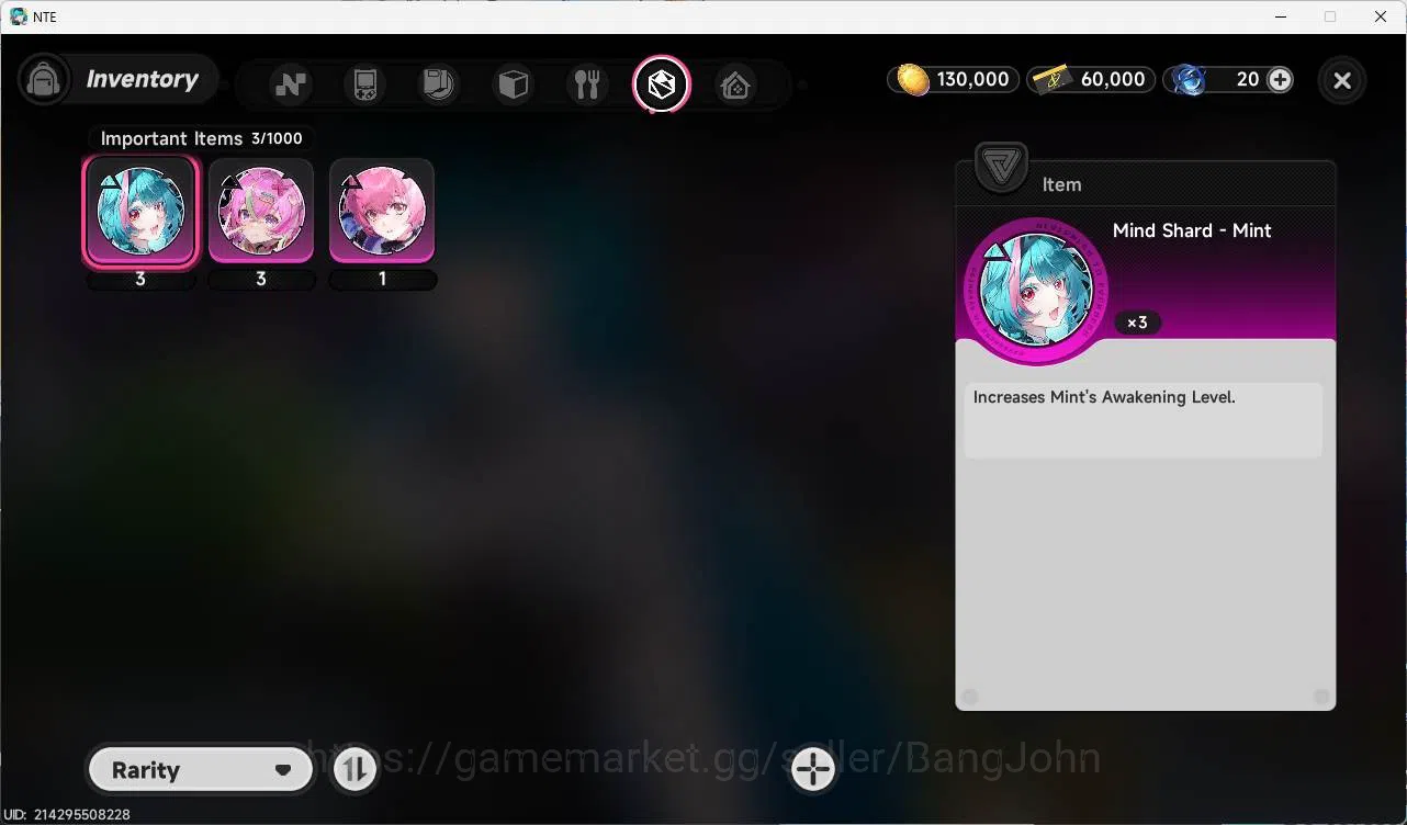 Neverness to Everness Accounts America|starter, Nanaly, 5 char, MC female, NTE074 image 6