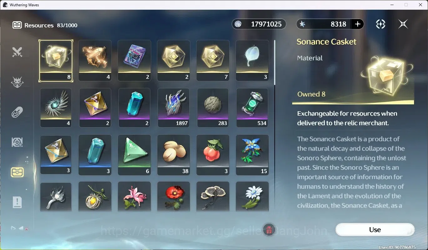Wuthering Waves Accounts SEA | UL 48 | Rank 5 |1 Char Limited [Lucy R5 + Si image 13