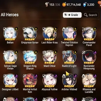Epic Seven Accounts High-End GLOBAL UnVerif|21 ML(Schol Nurse Yulha,Rhiana&Luc,Har Seti,ZIO,Etc)+AUBE,Aubade,Ab
