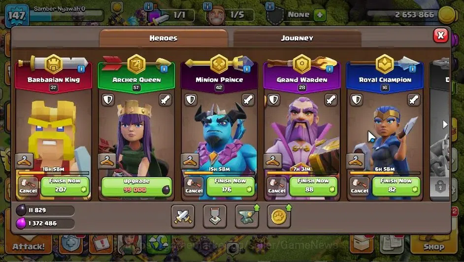 Clash of Clans Accounts LV 147|TH 15-BH 9|HH 7|Limited Skin|BK 37,AQ 57,GW image 8