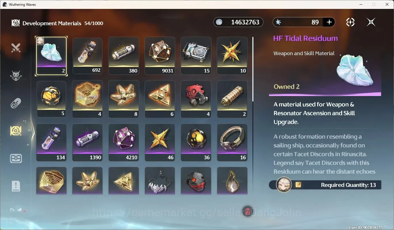 Wuthering Waves Accounts Starter SEA|UL 50|Rank 6|4 Char Limited [Cartethyia Rc3,Lucilla]+Sign,Lucy,Rebecca|Mc Male|TakeMail 6