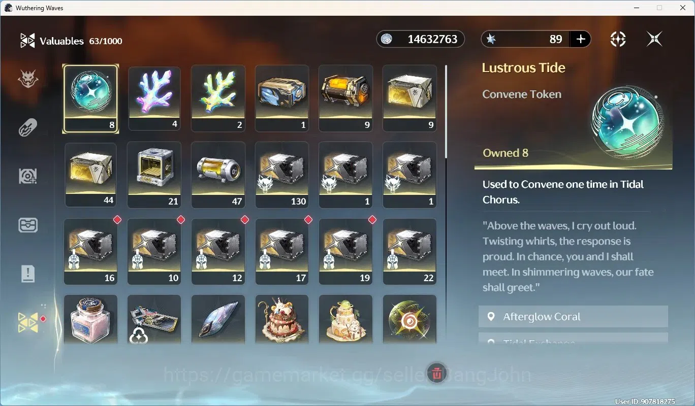 Wuthering Waves Accounts Starter SEA|UL 50|Rank 6|4 Char Limited [Cartethyia Rc3,Lucilla]+Sign,Lucy,Rebecca|Mc Male|TakeMail 9