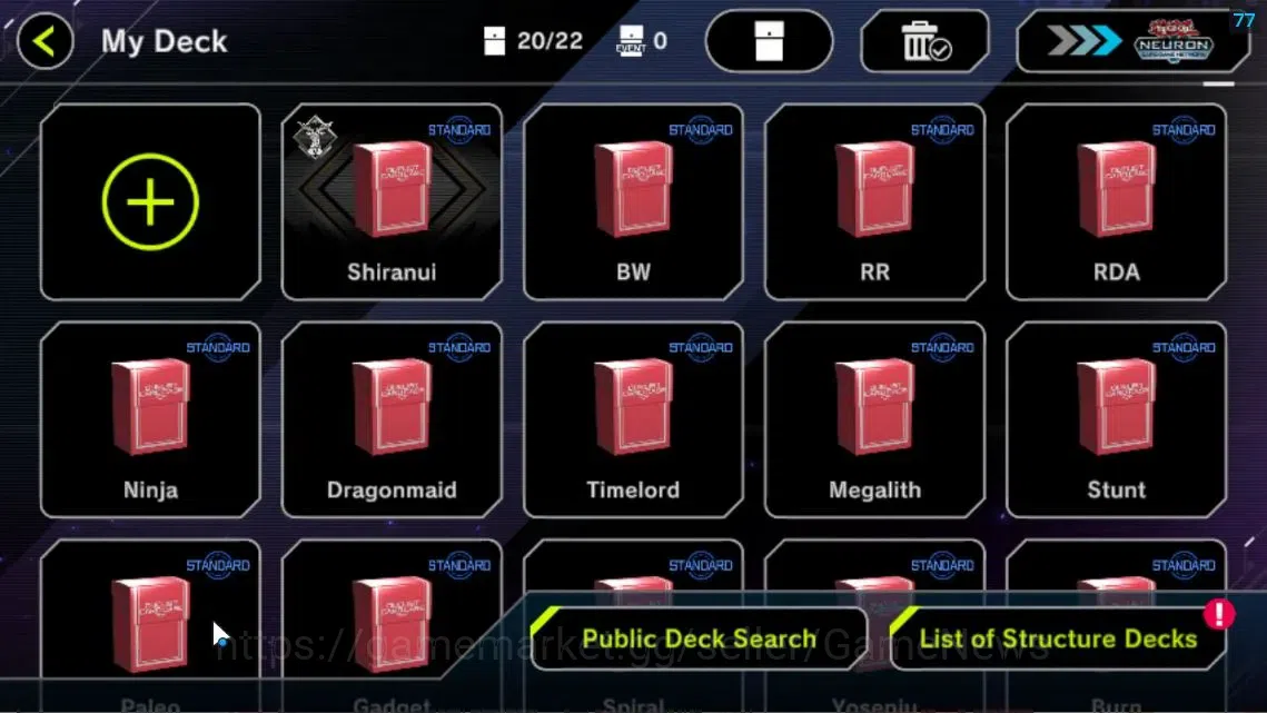 Yu-Gi-Oh! Master Duel Accounts Mid-Level Lv 18|20 Deck|VSK9,Yummys,Dracotail,KEWL,Sky Striker,Time Lord,Etc|Ranked 2