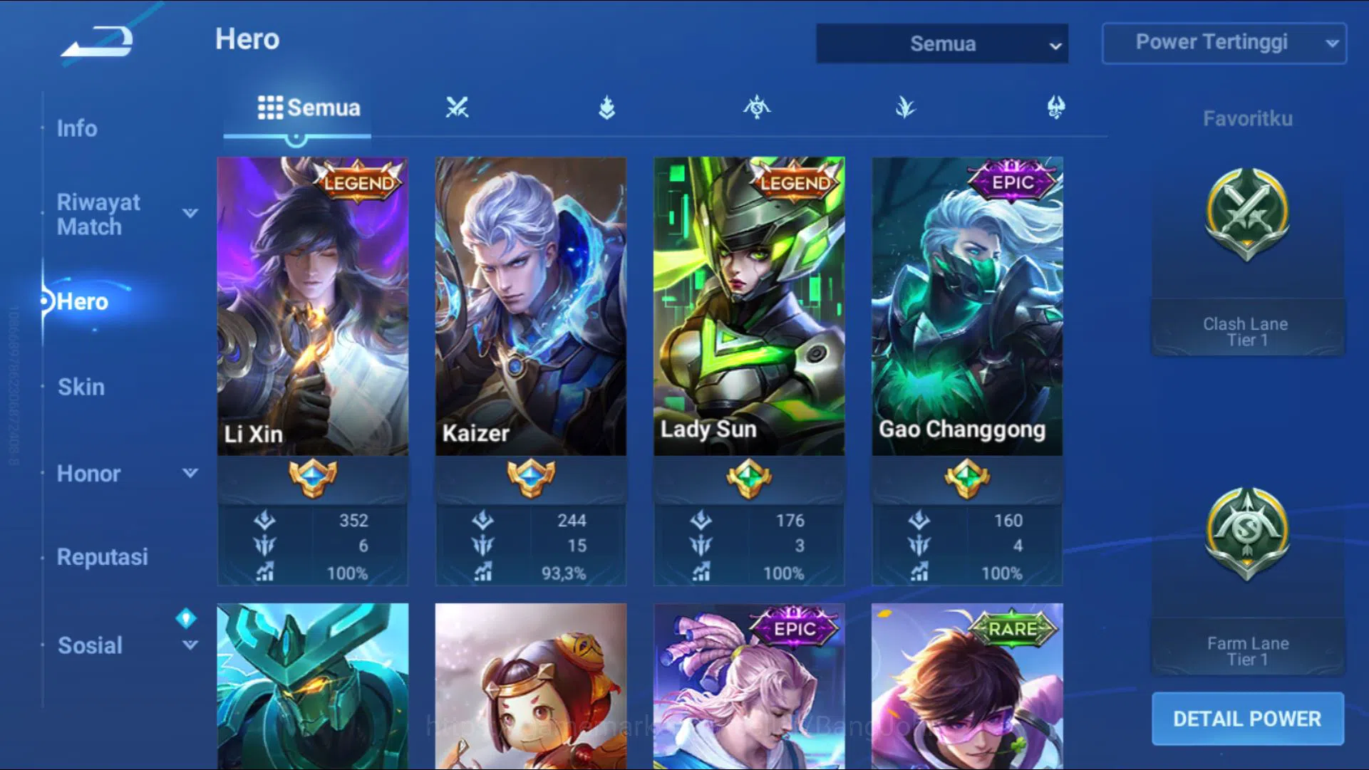 Honor of Kings Accounts [GLOBAL] 93 Heroes & 70 Skins | BLESSED CHARLOTTE  image 2