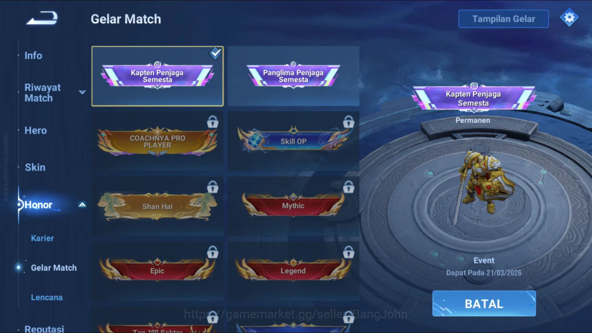 Honor of Kings Accounts [GLOBAL] 93 Heroes & 70 Skins | BLESSED CHARLOTTE  image 9