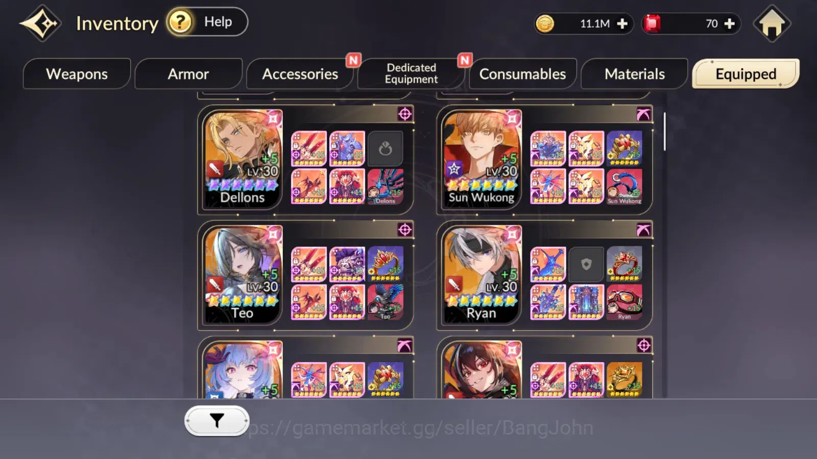 Seven Knights Re:Birth Accounts Global|4EX7(TC4Juri,TC2Fai,Melia,Rosie)21TC6(Dello image 14