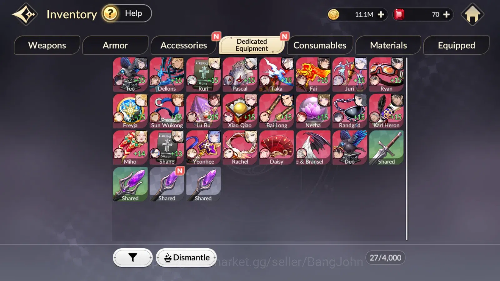 Seven Knights Re:Birth Accounts Global|4EX7(TC4Juri,TC2Fai,Melia,Rosie)21TC6(Dello image 9