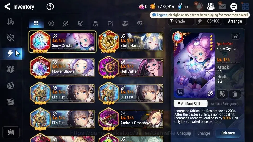 Epic Seven Accounts GLOBAL Unverif|New Era|2 ML(Rhianna&Luciella,Comma image 11