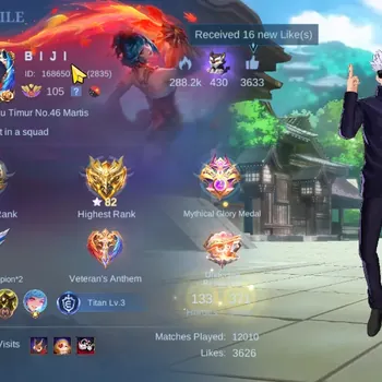 Mobile Legends: Bang Bang Accounts Collector Hero 133|Skin 371|Yin AOT,Xavier JJK,Vexana