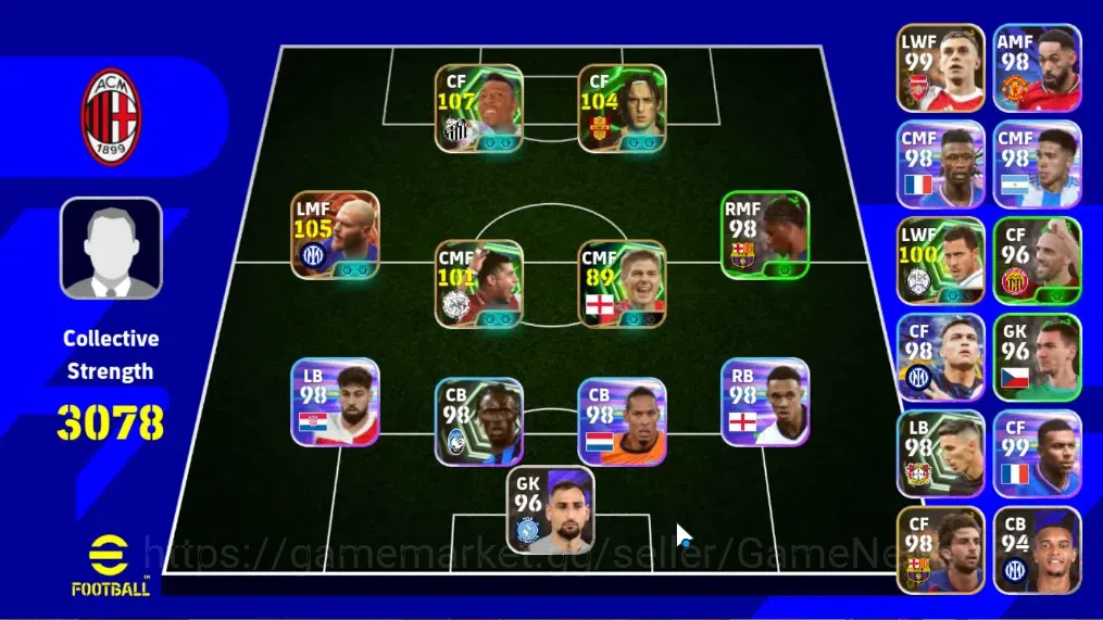 eFootball Accounts Android|BigTime Federico Dimarco|Epic Pele,F.Totti image 1