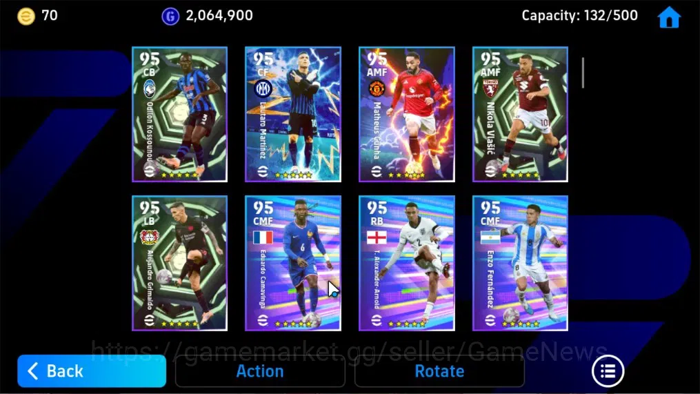 eFootball Accounts Android|BigTime Federico Dimarco|Epic Pele,F.Totti image 5