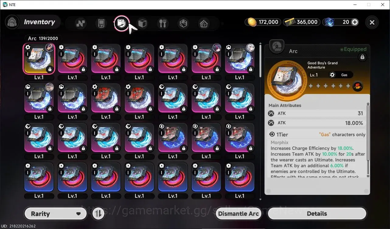 Neverness to Everness Accounts Global NA|HL 3|2 S Class|1 Limited (Shinku)+(Jiuyuan)+1 S-Class Selectr Box|Selector ON|Under 9