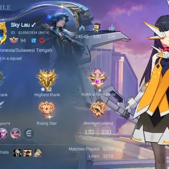 Mobile Legends: Bang Bang Accounts Collector Global|Hero 132|Skin 230|Renowned|AspirantRuby|Collector