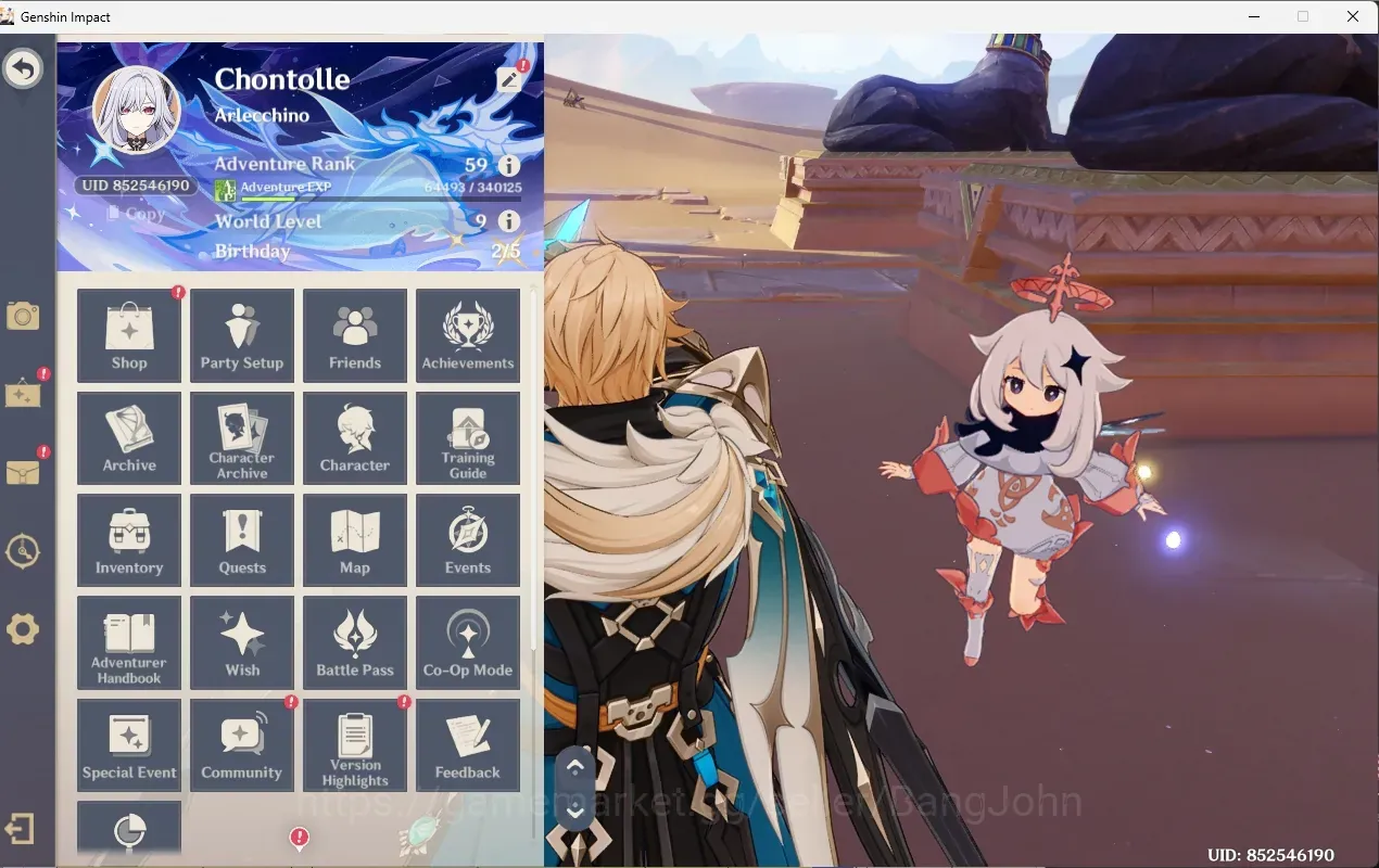 Genshin Impact Accounts Others ASIA|AR 59|16 Limit+4 WpSig|Navia Skirk Arlecchino Mavuika Varka Alhaitham Xianyun,etc|(9 1