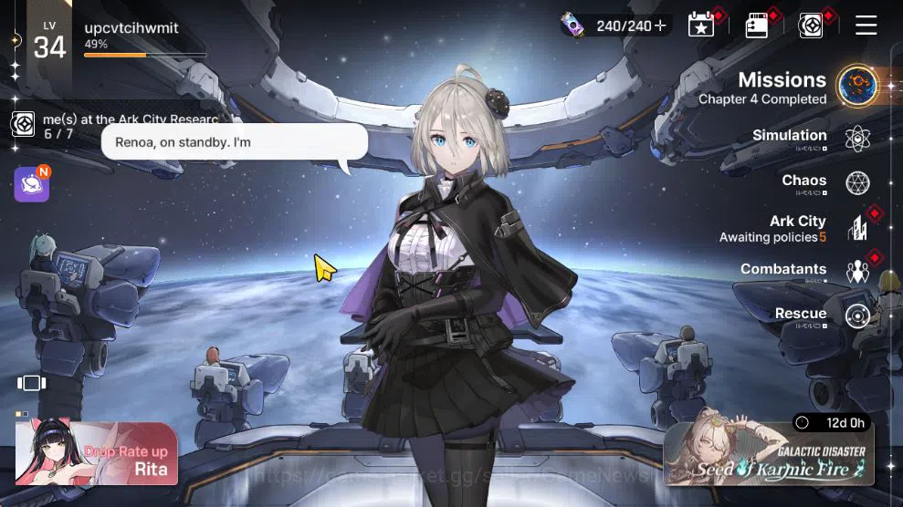 Chaos Zero Nightmare Accounts GLOBAL Lv 34|4 SSR[RitaM1,Narja,Kayron,Luke]+8 SR  image 1