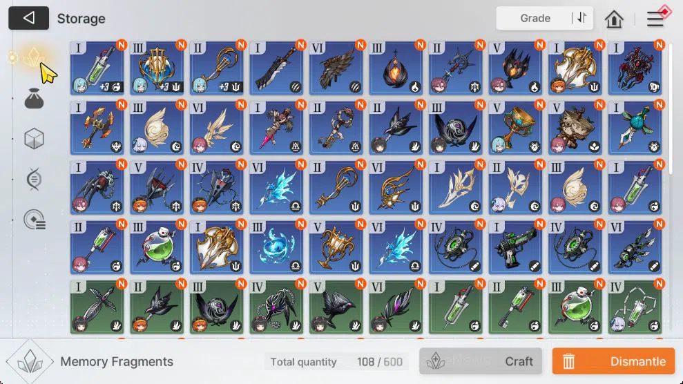 Chaos Zero Nightmare Accounts GLOBAL Lv 34|4 SSR[RitaM1,Narja,Kayron,Luke]+8 SR [BerylM5,NiaM2,CassiusM1,TressaM5,Etc]+12 SR 6