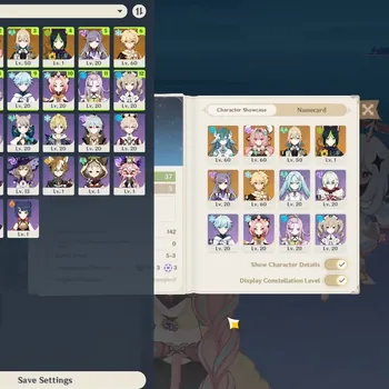 Genshin Impact Accounts Starter Asia|AR 37|Rate On|2 Limited (Vodyanitsa & Varesa) + 2(*5 Weapon)|3 std Character|All