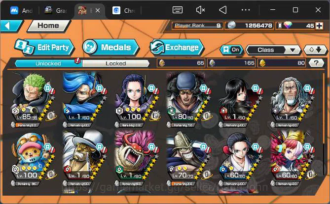 One Piece Bounty Rush Accounts Others GLOBAL| EX 1| PR 9|BP Kuzan,Egghead Zoro+Chopper,FRed Uta,etc|More Detail Check 6