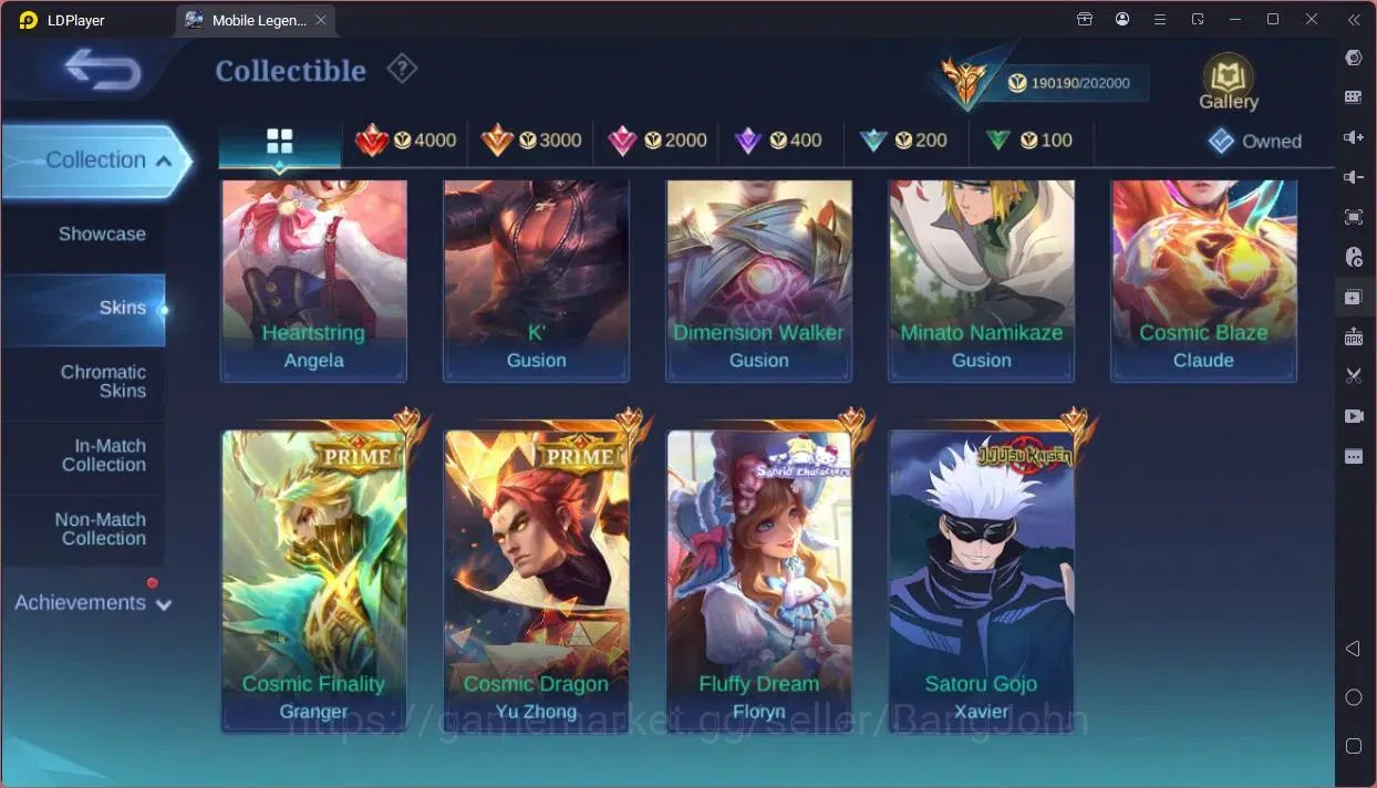 Mobile Legends: Bang Bang Accounts Global|Hero 132|Skin 460|Mega|Legend Franco,Johnso image 10