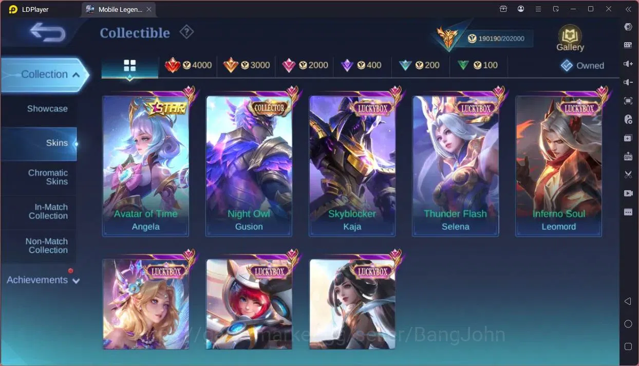 Mobile Legends: Bang Bang Accounts Global|Hero 132|Skin 460|Mega|Legend Franco,Johnso image 13