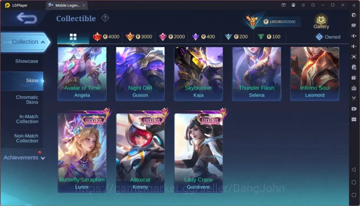 Mobile Legends: Bang Bang Accounts Global|Hero 132|Skin 460|Mega|Legend Franco,Johnso image 14