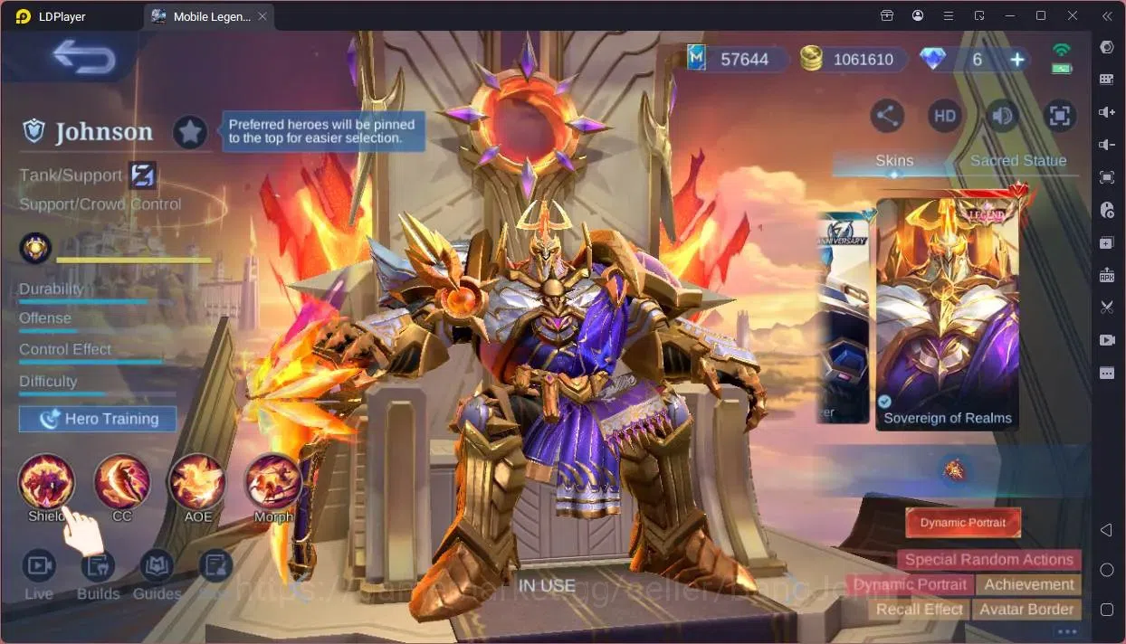 Mobile Legends: Bang Bang Accounts Global|Hero 132|Skin 460|Mega|Legend Franco,Johnso image 18