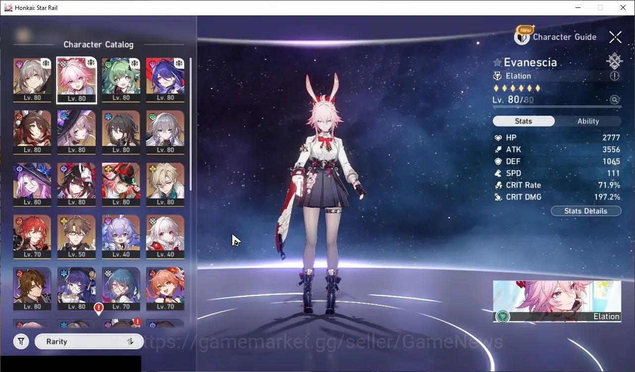 Honkai Star Rail Accounts Others Asia|TL 70| 10 Limited (Evanescia E1,The Herta,Acheron,Rappa)+Sign 1