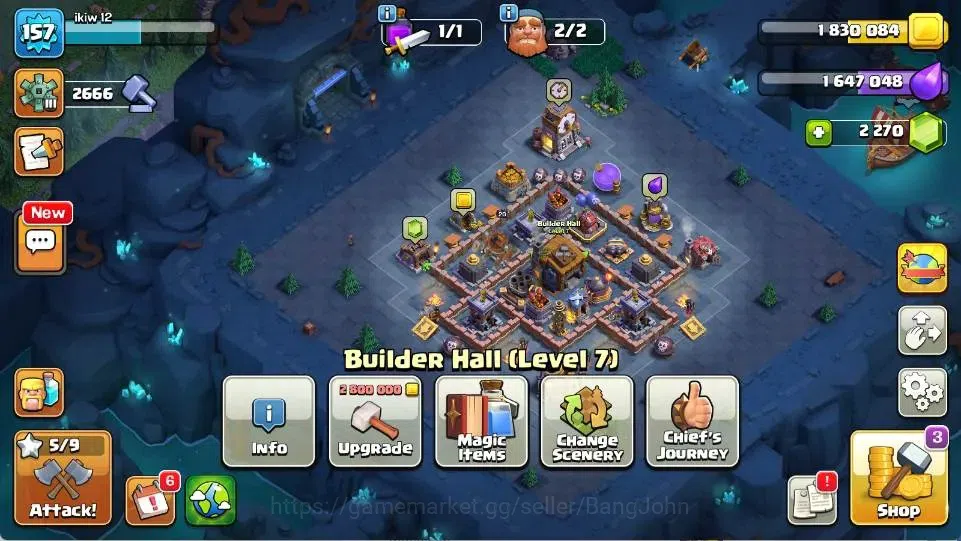 Clash of Clans Accounts Global | TH 14-BH 7 | LVL 157 | AQ 80 ,MP 52 ,GW 5 image 16