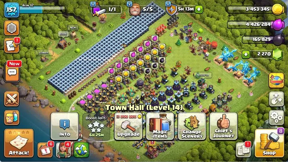 Clash of Clans Accounts Global | TH 14-BH 7 | LVL 157 | AQ 80 ,MP 52 ,GW 5 image 2