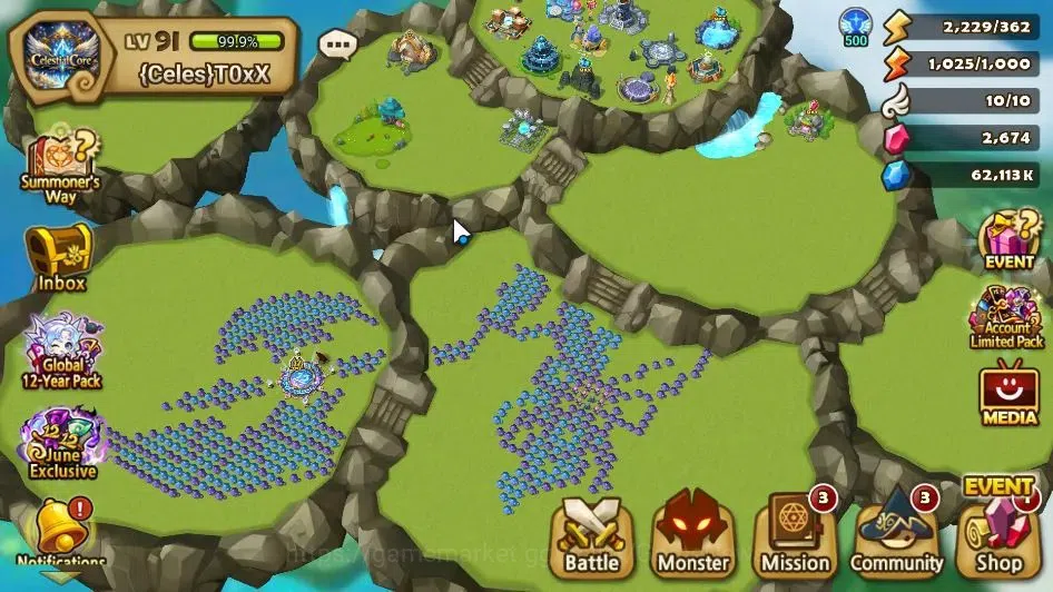 Summoners War: Sky Arena Accounts EU LV 91| 1 LD ( Lucifer )+ 4 Total NB5[ Leo,Liam, image 1
