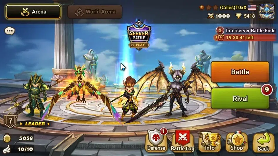 Summoners War: Sky Arena Accounts EU LV 91| 1 LD ( Lucifer )+ 4 Total NB5[ Leo,Liam, image 3