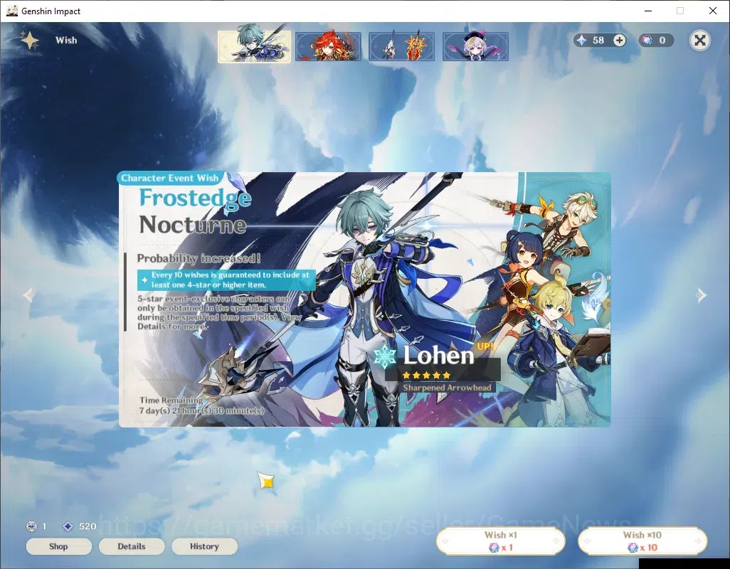 Genshin Impact Accounts ASIA|AR 45|2 Limited + 1 (*5Weapon)|Nicole+Signatu image 11