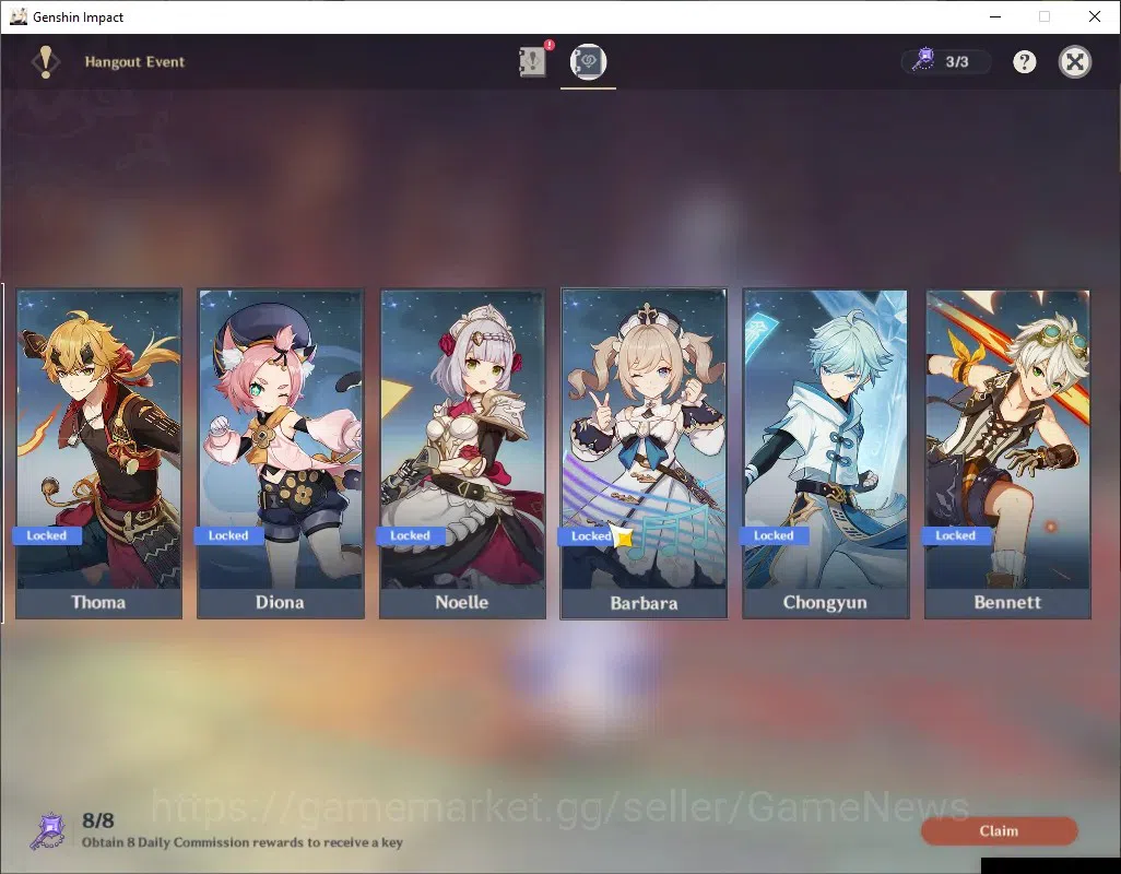 Genshin Impact Accounts ASIA|AR 45|2 Limited + 1 (*5Weapon)|Nicole+Signatu image 18