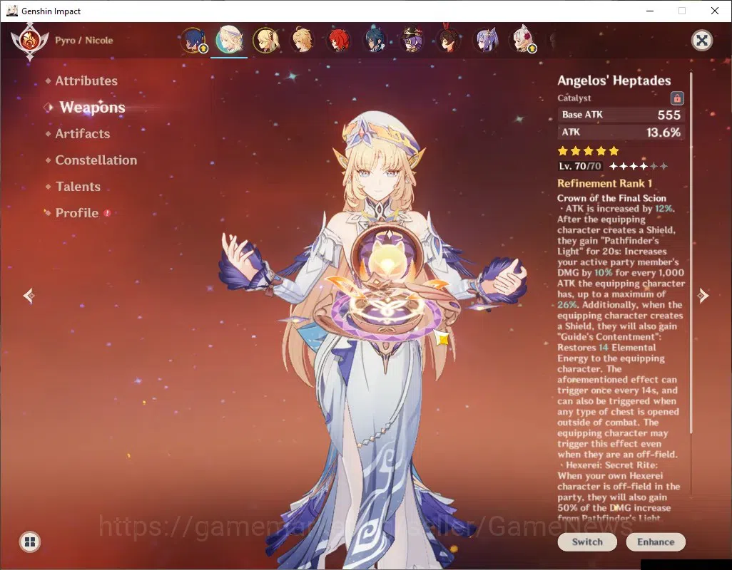Genshin Impact Accounts ASIA|AR 45|2 Limited + 1 (*5Weapon)|Nicole+Signatu image 3