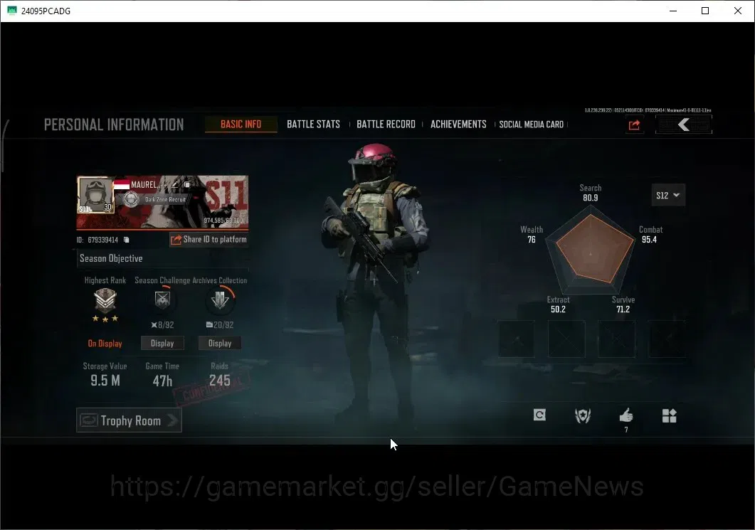 Arena Breakout Accounts High-End MOBILE|Lv30|SV 9.5M|CV 4.3M|Project 403|Crimson VSS,Velvet AR-30,Velvet SJ16|401 2