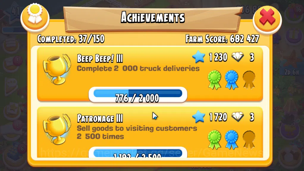 Hay Day Accounts Level 41| Barn Storage 1100 + Silo Storage 650 | 386k Coins,23 Dm |CN ON|Log Supercell ID|Take Email|Check 8