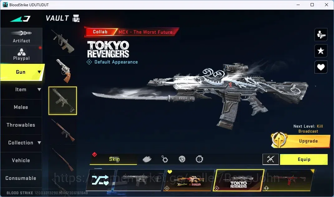 Blood Strike Accounts ASIA | 2 COLLAB EVA Guns|2 COLLAB TR Guns|3 ULTRA image 6