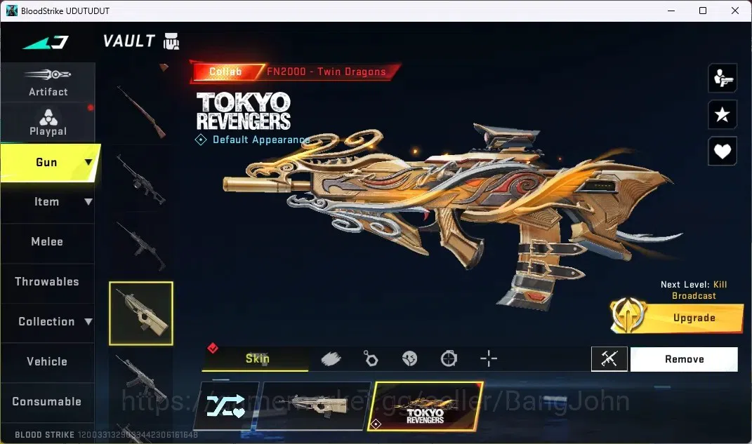 Blood Strike Accounts ASIA | 2 COLLAB EVA Guns|2 COLLAB TR Guns|3 ULTRA image 7