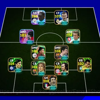 eFootball Accounts Meta Player EFB  MOBILE [TS 3238] | BIG TIME BALE,BUFFON●SHOWTIME DOKU,SZOBOSZLAI● EPIC VAN BOMMEL,PUYOL