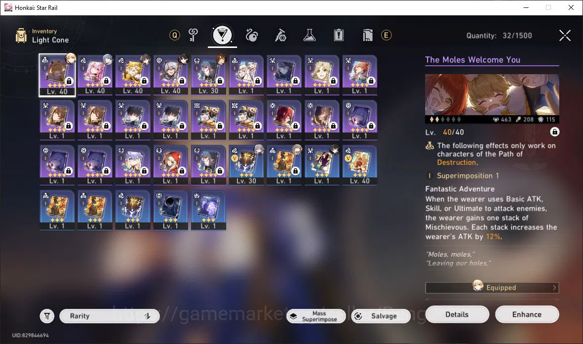Honkai Star Rail Accounts [ASIA] TL 28 | 10 Limit | Saber | Sunday | Ruan Me image 9