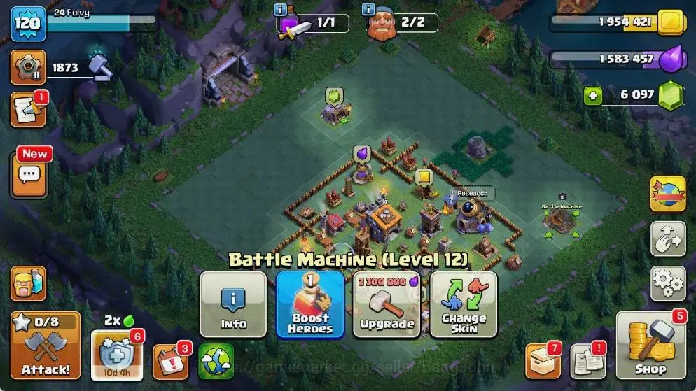 Clash of Clans Accounts Global |TH 18-BH 9|LVL 120|AQ 48 ,MP 25 ,GW 16 ,RC image 19