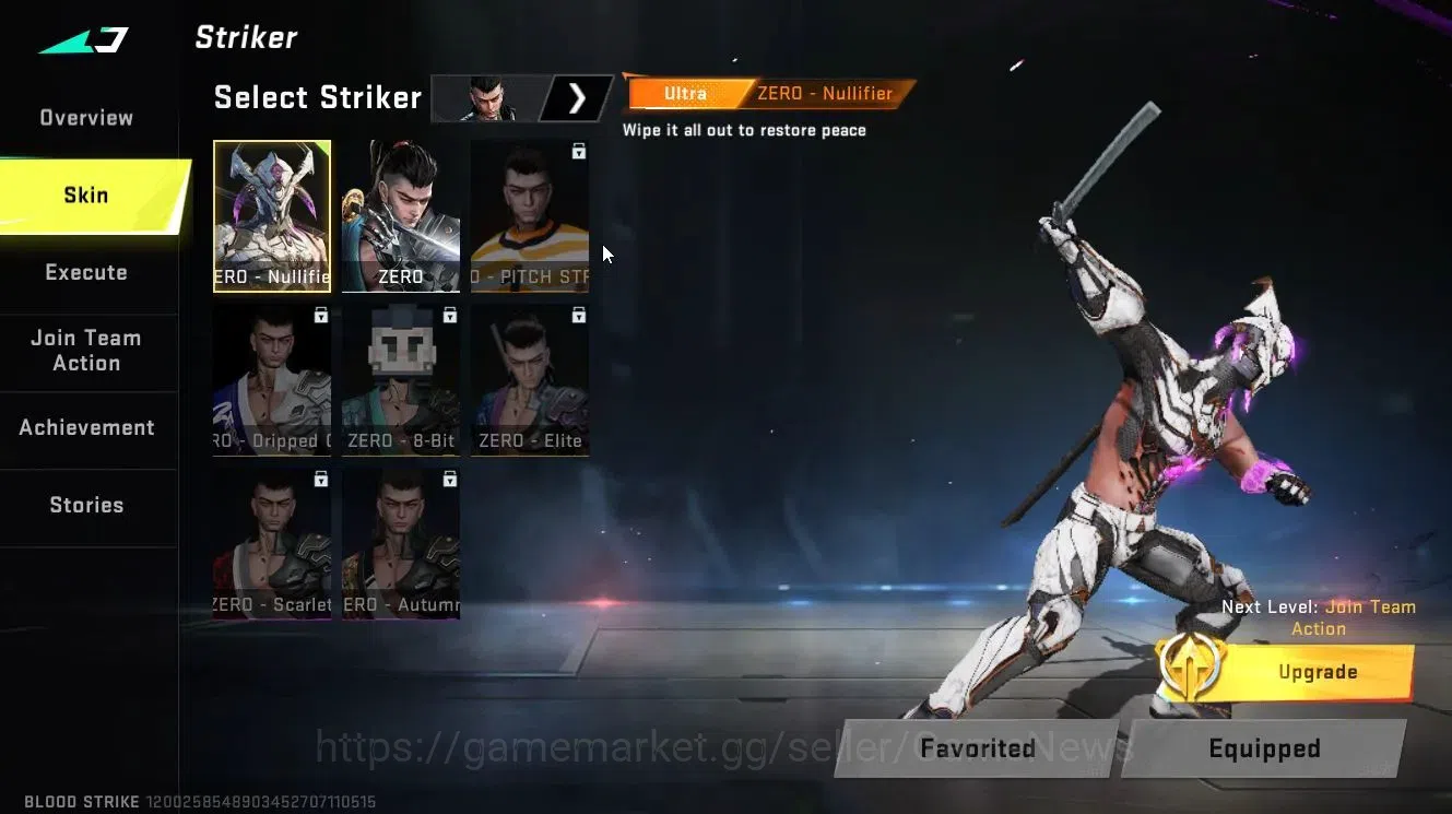 Blood Strike Accounts Others ASIA|ULTRA ZERO-Nullifier|Epic Name-Changing Card,Loot Crate|BR Silver III|L3|Rare Playpal-Meow 3