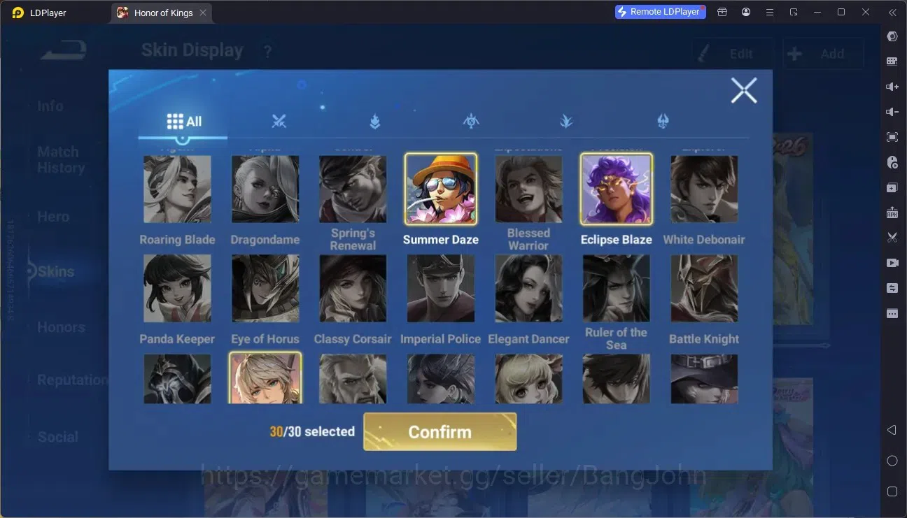 Honor of Kings Accounts Global | 99H 72S |5 LNY SKIN, Diao Chan, Di Renjie image 18