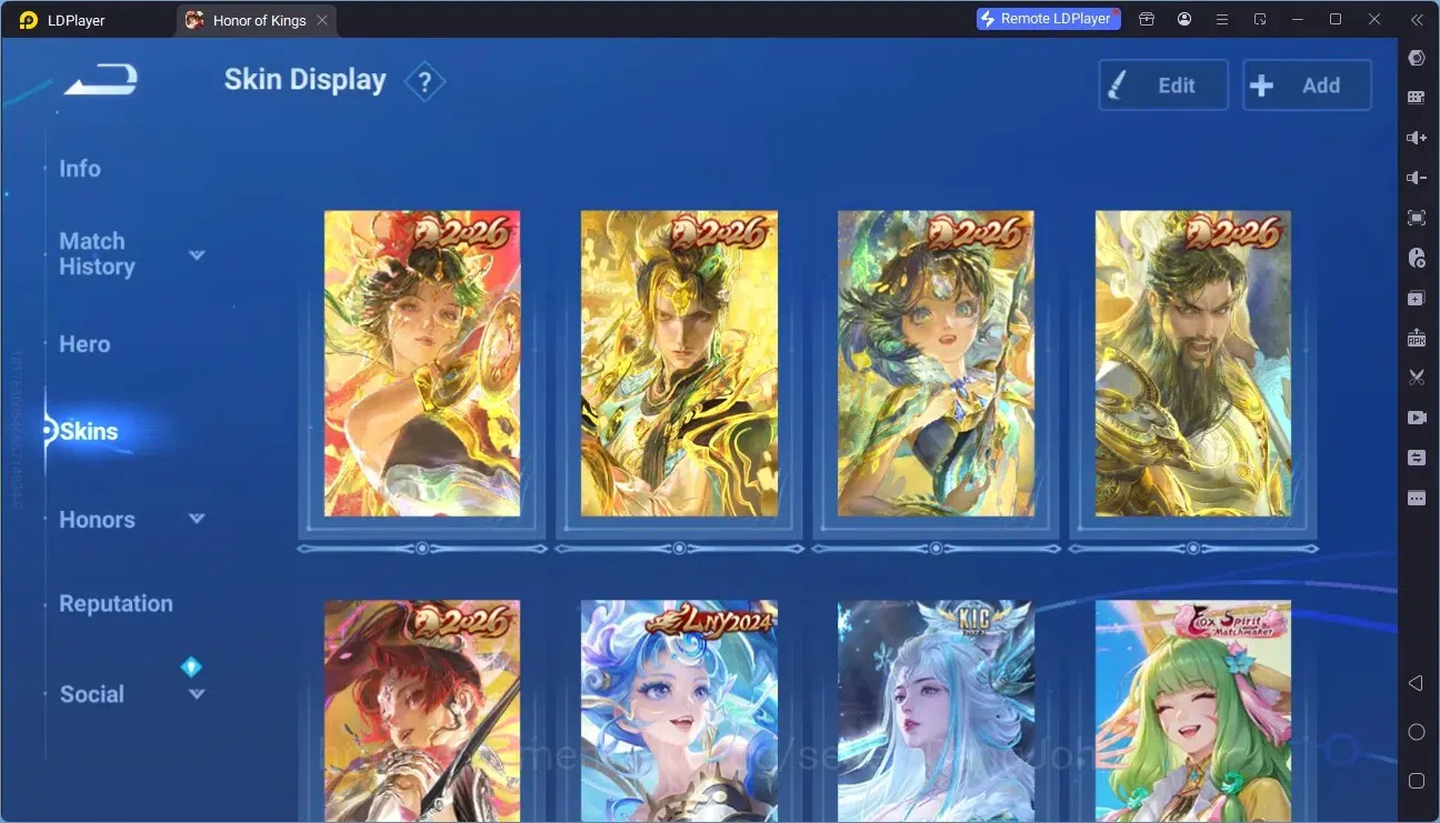 Honor of Kings Accounts Global | 99H 72S |5 LNY SKIN, Diao Chan, Di Renjie image 2